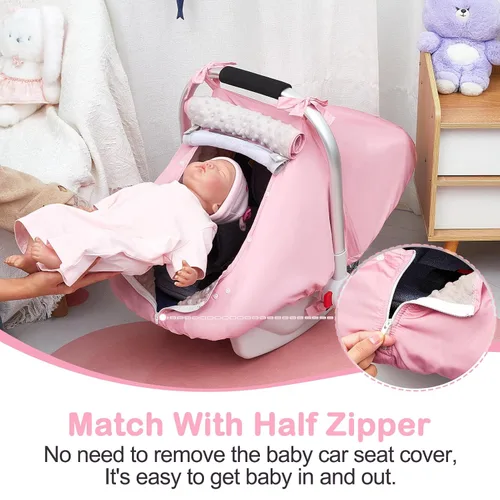 Vista 2 de Unicorn Castle Funda de asiento de coche para bebé, fundas de asiento de coche para bebés, cubierta de asiento de coche transpirable para ventana