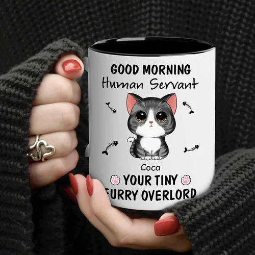 Vista 5 de WHIDOBE Taza de café personalizada de gato (1 gato), taza de café personalizada de 11 oz y 15 onzas, regalo personalizado para amantes de los gatos