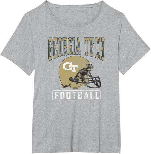 Vista 11 de Georgia Tech Yellow Jackets - Camiseta con casco de fútbol, Negro