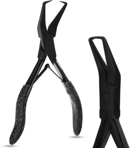 Vista 12 de Herramientas profesionales para extensiones de cabello, alicates para microenlaces y cuentas, removedor de microanillos, abridor de cuentas de 5.5