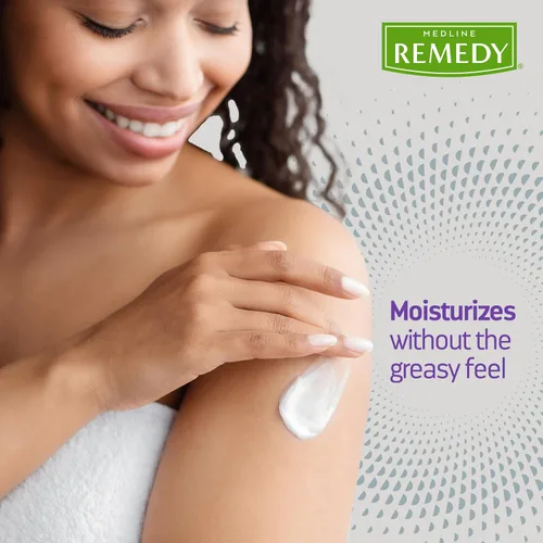 Vista 7 de Medline Remedy Crema para la piel especializada, sin fragancia (16 onzas), 1.5% de dimeticona, hidratante nutritiva para piel seca, sin sulfatos