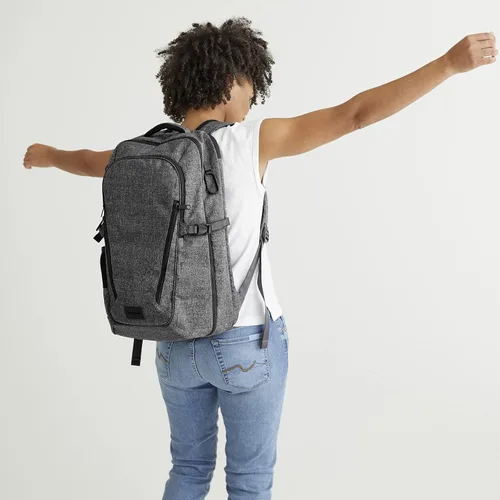 Vista 5 de Vera Bradley Mochila plana reciclada Lighten Up Reactive Lay para mujer, Ramo recién cortado, talla única
