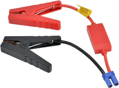 Vista 9 de 2 clips de cocodrilo, cable de puente de refuerzo 50A-3.3 pies, 13 AWG, clips de cocodrilo, cable de puente de carga de batería de automóvil de 12