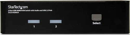 Vista 2 de StarTech.com interruptor de 2 puertos, Negro
