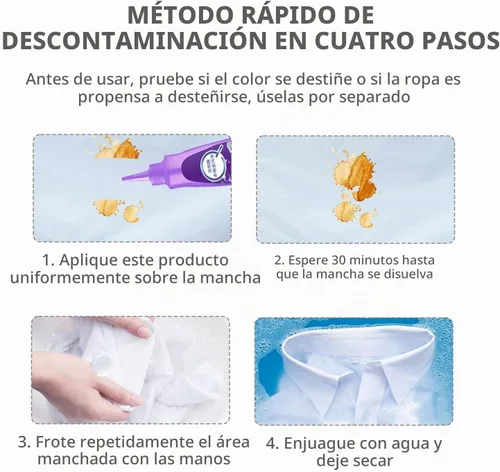Vista 5 de Active Enzyme - Removedor de manchas para ropa, removedor rápido de manchas de lavandería, removedor de manchas de ropa con enzimas activas B