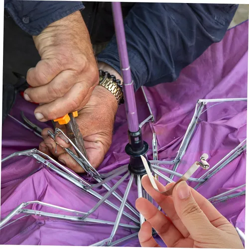 Vista 6 de KALLORY 10pcs Stainless Push Button Clip for Tent Pole Spring Snap Clip Locking Tube Pin Easy Installation