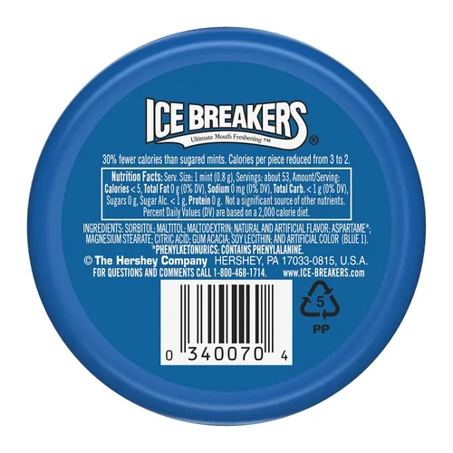 Vista 5 de ICE BREAKERS MINTS COOLMINT - Recipientes de 1.5 onzas (paquete de 16)
