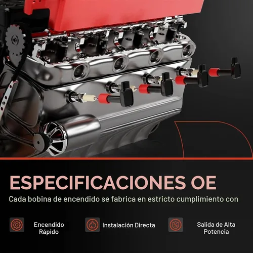 Vista 2 de Bobina de encendido del motor A-Premium - 6N0905104 Compatible con Seat Cordoba Volkswagen Cabrio Combi Derby EuroVan Golf Jetta Panel Passat Van