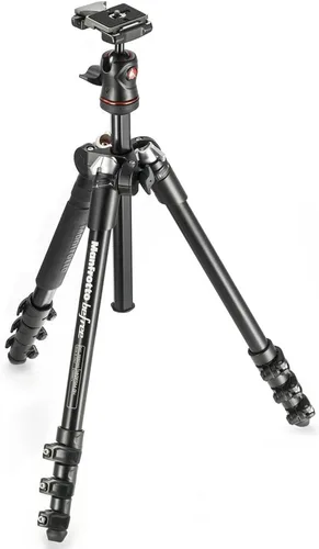 Vista 2 de Manfrotto, MKBFRA4-BH BeFree, trípode de aluminio compacto para viaje, color negro.