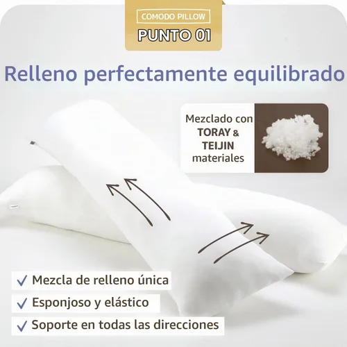 Vista 3 de Comodo Almohada corporal de clase alta (fabricada en Japón / 60 x 20 pulgadas (59.1 x 19.7 in), almohada Dakimakura para dormir de lado