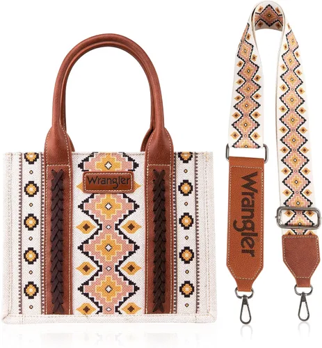 Vista 3 de Wrangler Aztec Tote Bag for Women Boho Shoulder Purses and Handbags