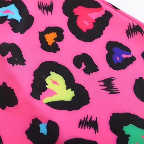 Vista 3 de QoozZ Bicicleta de gimnasia para niñas gimnasia con estampado de galaxia Unitard