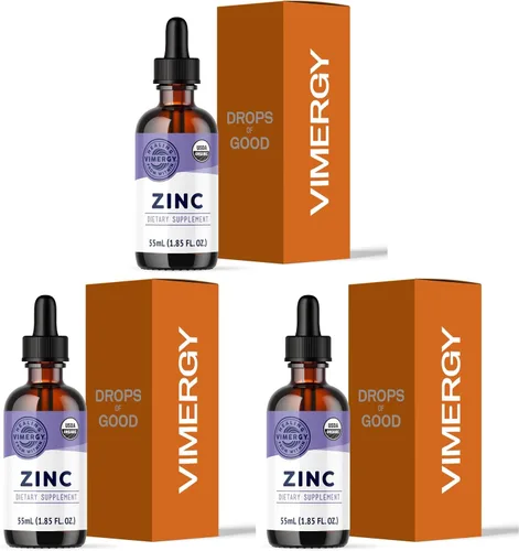 Vista 11 de VIMERGY Sulfato de zinc líquido orgánico USDA para niños, para niños y adolescentes de 1 a 18 años de edad, apoyo inmunológico de rápida absorción*