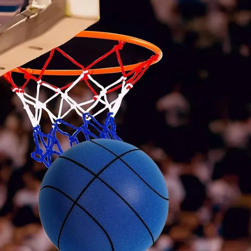 Vista 4 de Baloncesto silencioso, balón silencioso para interiores, baloncesto silencioso con asas, baloncesto de espuma silenciosa, baloncesto silencioso