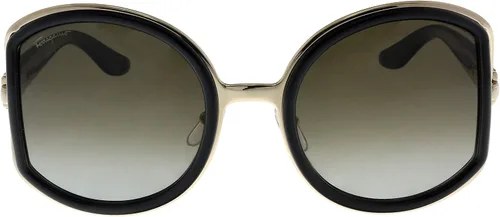 Vista 2 de Salvatore Ferragamo SF719S-001 - Lentes de sol SF719S para mujer, color negro, 5222130