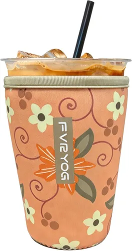 Vista 104 de Fundas de neopreno reutilizables aisladas para café helado, fundas para tazas de café helado, fundas para bebidas heladas y calientes