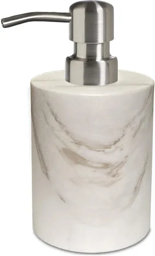 Vista 9 de Botella dispensadora de jabón de mano y loción, mármol natural, para cocina, baño, encimera, lavandería, capacidad para platos, jabón, champú, gel