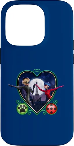Vista 17 de Miraculous Ladybug and Cat Noir The Movie Heart - Carcasa para iPhone 17