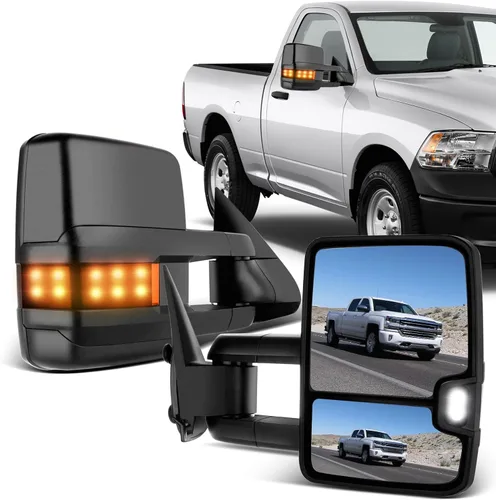 Vista 23 de ECCPP - Espejos de remolque de repuesto para Chevy Silverado 2007-2014