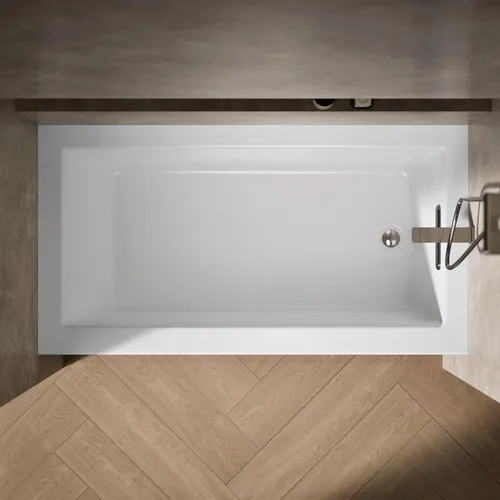 Vista 7 de Kohler 1957-RA-0 Underscore 60" x 32" baño de alcoba drenaje derecho, Blanco