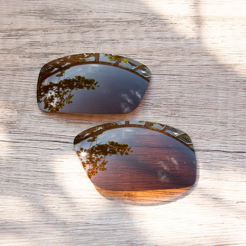 Vista 2 de Walleva Lentes de repuesto polarizadas marrones para gafas de sol Fantail Costa Del Mar, Marrón - Polarizado