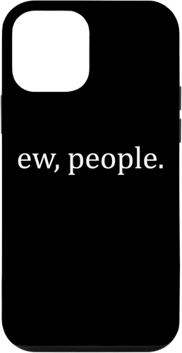 Vista 16 de Ew People - Funda de regalo para iPhone 17 con frases introvertidas y frases de memes