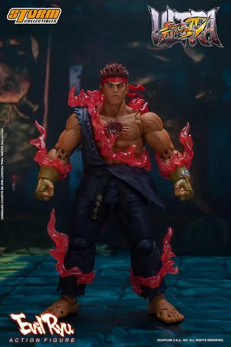 Vista 2 de Storm Collectibles - Ultimate Street Fighter IV - Evil Ryu, figura de acción 1/12