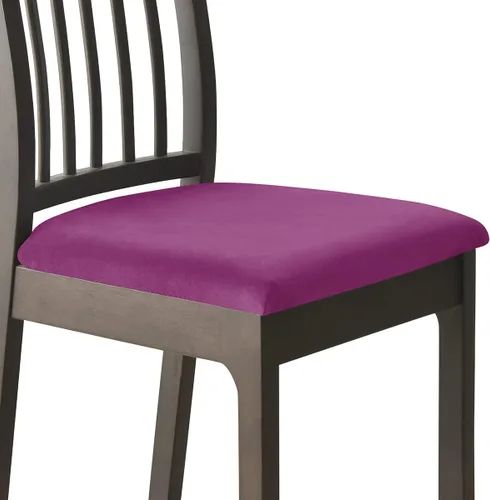 Vista 14 de Fundas de asiento de terciopelo para silla, fundas de asiento suaves y elásticas para comedor y cocina, protector de asiento de silla extraíble