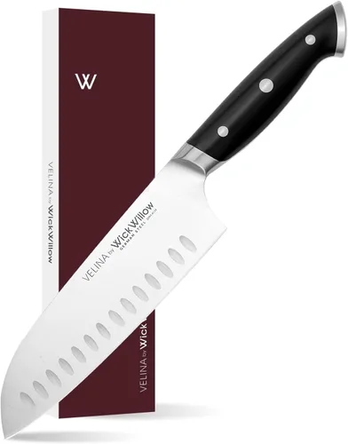Vista 10 de WICKWILLOW Cuchillo de pan de 10 pulgadas – Acero alemán afilado DIN1.4116 – Cuchillo dentado para rebanar pan casero, masa madre y pastel – Espiga