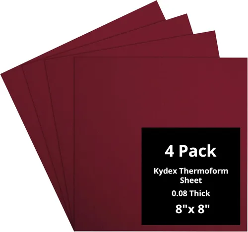 Vista 58 de Kydex Sheets - Solid Color DIY Kit for Crafting Holsters, Sheaths, and Mag Pouches - (8x8, 8x12, 12x12), Premium Thermoform Sheets - Thick, Durable