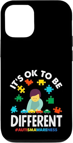 Vista 28 de Ok to Be Different Autism Awareness Puzzle Piece Ribbon Case para iPhone 17