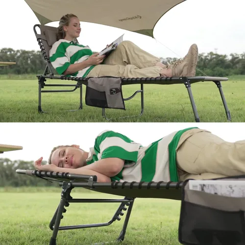 Vista 6 de KingCamp Folding Outdoor Chaise Lounge