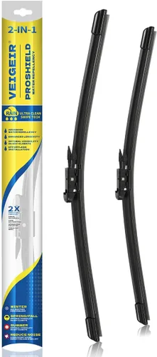 Vista 8 de Limpiaparabrisas delantero de 26 + 21 pulgadas, paquete de 2, compatible con Audi A6 2012-2018, Audi A7 2016-2017 For A6