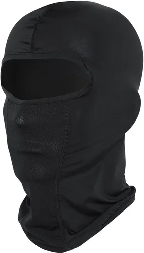 Vista 2 de Pasamontañas para hombres y mujeres, diseño de malla transpirable, UPF 50+, máscara facial refrescante Negro+ Slategrey