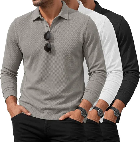 Vista 12 de Neer Paquete de 3 camisetas tipo polo para hombre