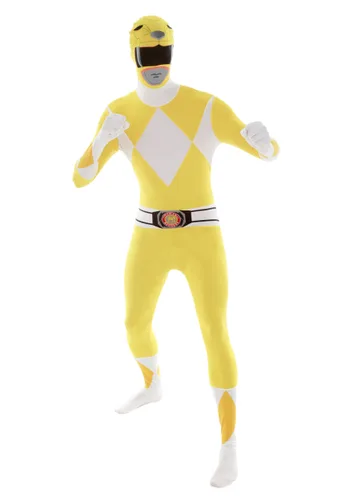 Vista 2 de Power Rangers: Disfraz Morphsuit Ranger Amarillo Multicolor