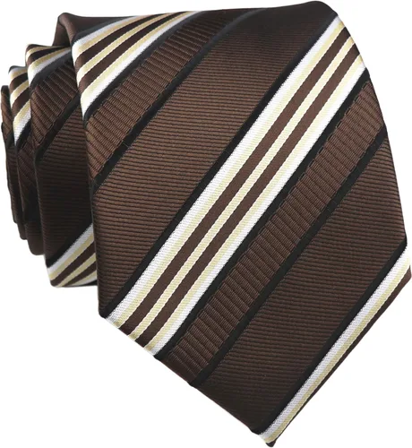 Vista 118 de Secdtie Corbata clásica de seda tejida jacquard a rayas para hombre