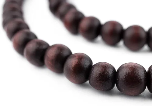 Vista 130 de TheBeadChest: cuentas de madera redondas naturales de 0.315 pulgadas, cuentas de madera sueltas espaciadoras para fabricar joyas, 4 tamaños