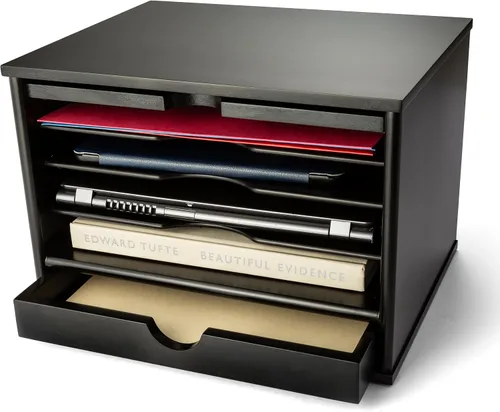 Vista 7 de Simply Put 4720-5 - Organizador de escritorio con 4 estantes, color negro
