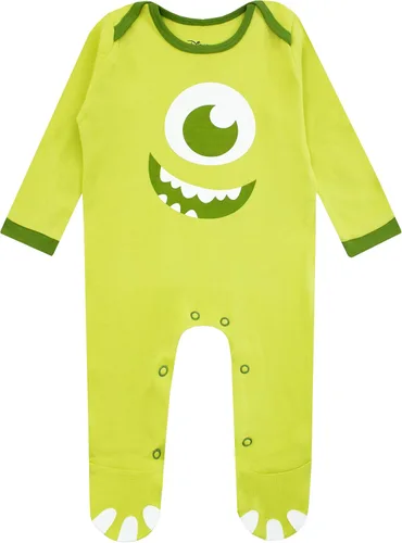 Vista 2 de Disney Monsters Inc - Mameluco con sombrero para bebé Disfraz de Halloween para bebé de Mike Wazowski Pijama y sombrero con pies para bebé