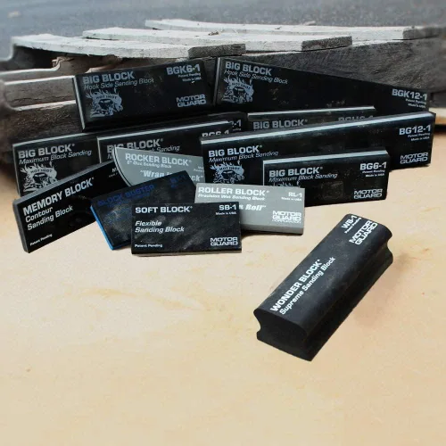 Vista 5 de Motor Guard BGRK6-1 Bloque de lijado rígido de gancho y bucle, 2 5/8" x 5 1/2