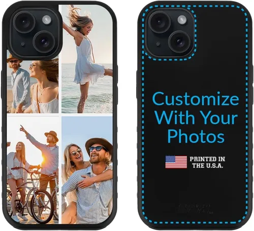 Vista 7 de Guard Dog Funda compatible con iPhone 15, grado militar, protección resistente de dos piezas, personalizada, fotos, cinco marcos