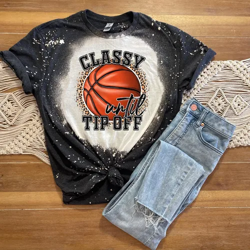 Vista 2 de Basketball Mom Leopard Sublimation Transfer, Printed, Ready to Use, Classy Until Tip Off, Design Transfer, Sublimation Image, Sports Mama (Mug x1-3")