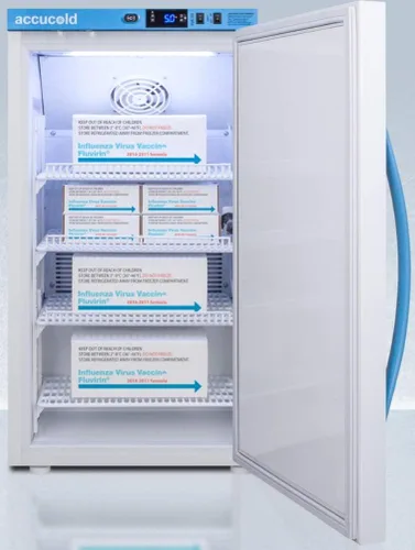 Vista 3 de ACCUCOLD Refrigerador de vacunas de 19", uso médico, capacidad de 3.0 pies cúbicos, blanco-ARS3PV
