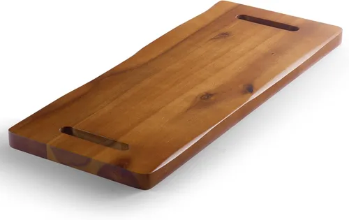 Vista 10 de TIDITA Tabla de Charcutería Grande de Madera de Acacia de 24" con Asas - Tablas de Madera Extra Largas para Servir Quesos - Plato Rectangular