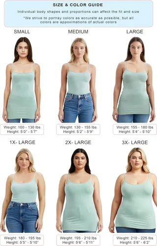 Vista 144 de Emmalise Camisola larga casual básica para mujer, con tirantes ajustables, top en capas