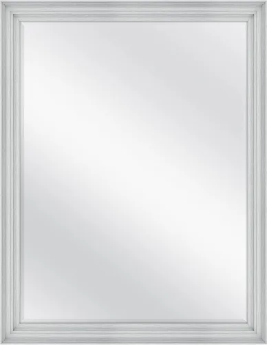 Vista 25 de MCS Simplicity - Espejo de pared grande de 21.5x25.5 pulgadas, espejo negro con detalle biselado, espejo para colgar en pared vertical u horizontal