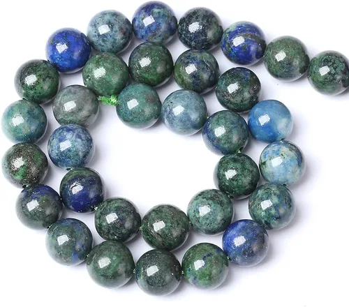 Vista 7 de 4MM 88 piezas de cuentas sueltas de piedra natural verde turquesa africana para hacer pulseras y collares de bricolaje