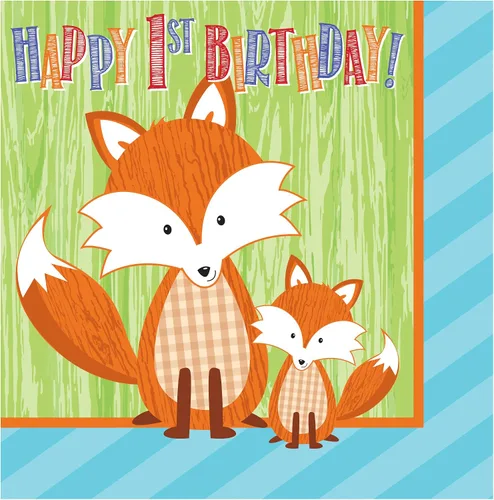 Vista 13 de Servilletas de papel de 16 unidades, Circus Time 1st Birthday
