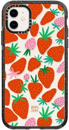 Vista 14 de Funda Impact de CASETiFY para iPhone 11 - Tiempo A Solas de Esther Kim - Negro Claro